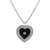 Black Onyx & Diamond Pendant - Dracakis Jewellers